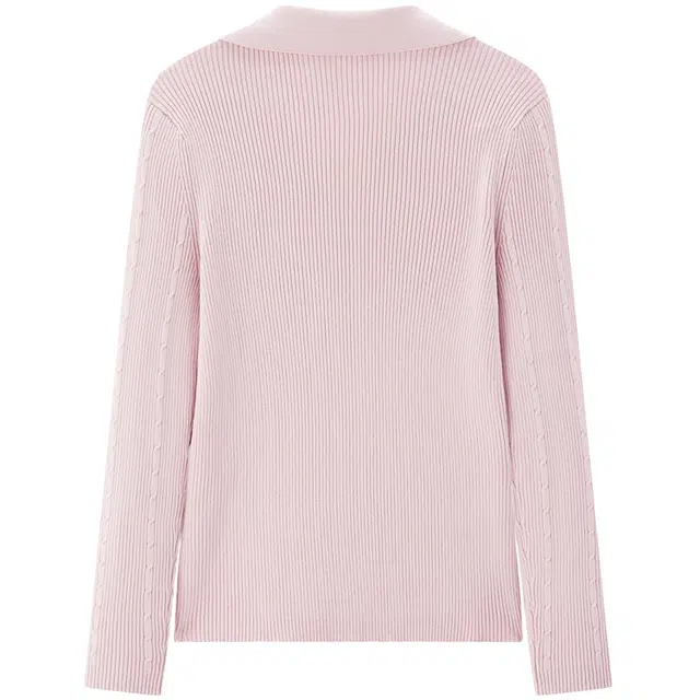 太平鸟 优雅修身通勤柔软舒适简约线开衫针织衫 女款