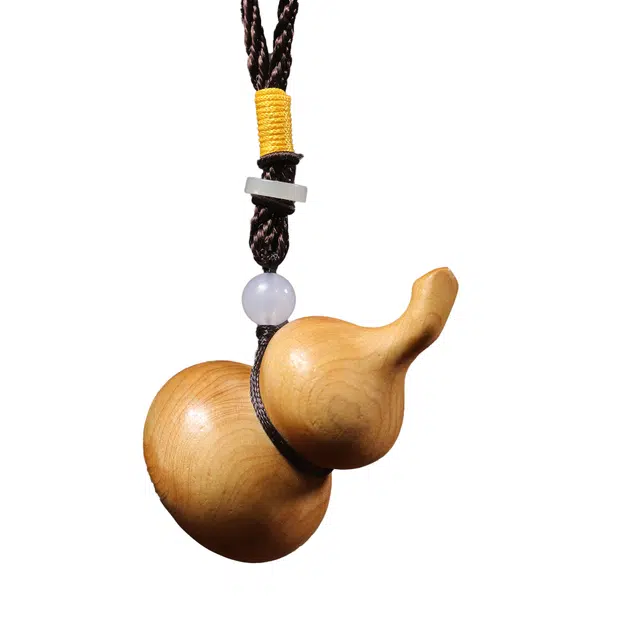 素于 【福禄葫芦】新中式文玩创意工艺品吉祥如意招财进宝万事顺遂随身附带盘玩家居办公#好运 崖柏 木作 男女同款情侣款