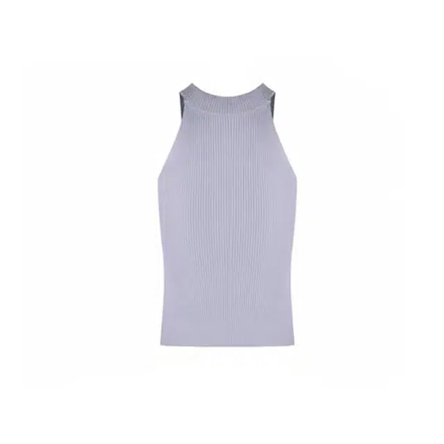 敲模女孩 法式纯欲风挂脖镂空辣妹修身性感针织衫 女款