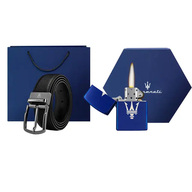 Maserati Leather Belt 3.4cm