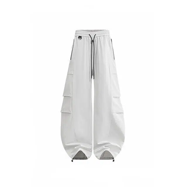 拓菲 美式工装长裤子男生夏季薄款运动宽松直筒休闲裤 男女同款