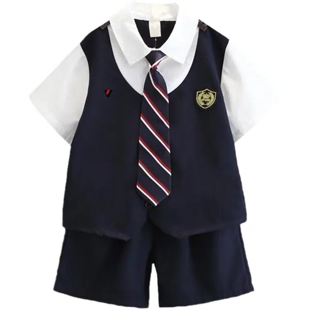 雅鹿休闲运动套装 时尚洋气亲肤学院风演出服 中小童