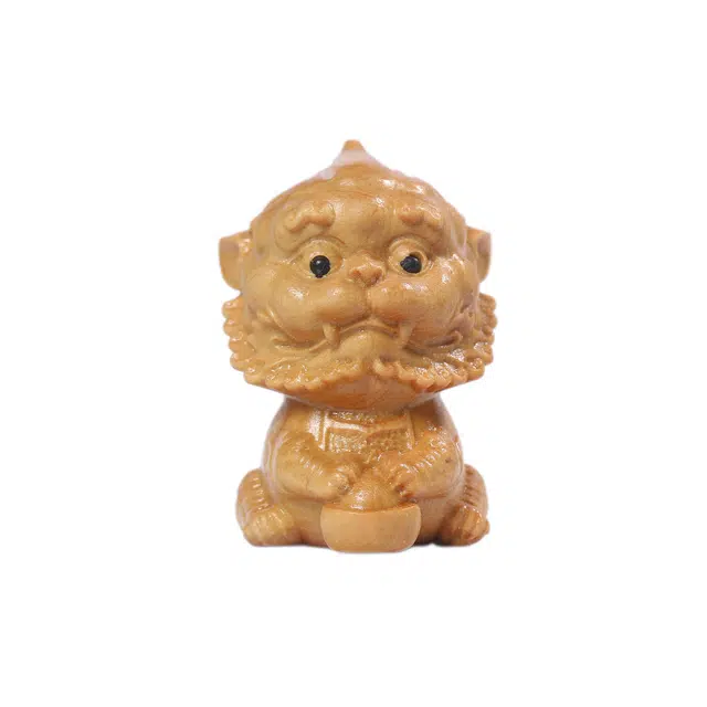 灵晔 国潮新中式轻奢高级感护宝貔貅随身携带车摆件文玩盘玩招财进宝鹏程万里平安#好运 崖柏 手把件 男女同款情侣款