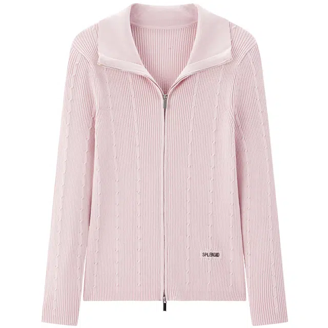 太平鸟 优雅修身通勤柔软舒适简约线开衫针织衫 女款