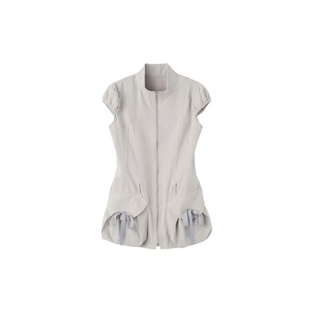 SCULPTOR Cargo Zip-Up Dress Ice Gray
