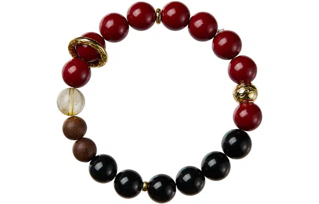 石头记 乾坤哪吒转运珠 吸金平安喜乐新中式浪漫复古本命年纳福显白贵气高级感通勤百搭 #好运 礼盒再造辰砂 朱砂 手串 女款