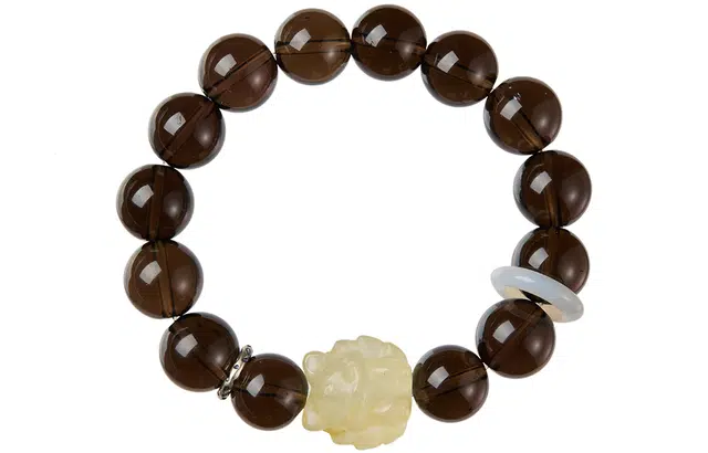 石头记 小众设计狐狸财源滚滚暴富招财进宝转运 事业上岸时来运转 #好运 礼盒天然 茶晶 手串 女款