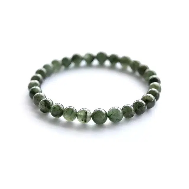 眰恦 满发  小众 轻奢风 清冷感 个性独特 百搭 旺财运 旺事业#好运天然 绿发晶 手串 男女同款情侣款