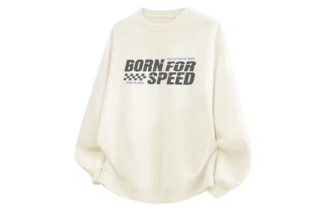 王者荣耀 美式创意字母长袖落肩款百搭时尚潮流学生党少年感宽松舒适透气圆领卫衣 标语款 男女同款