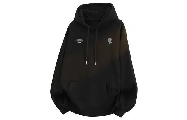 王者荣耀 美式字母人影长袖落肩款宽松舒适透气户外运动通勤时尚百搭连帽卫衣 鲁班七号款 男女同款