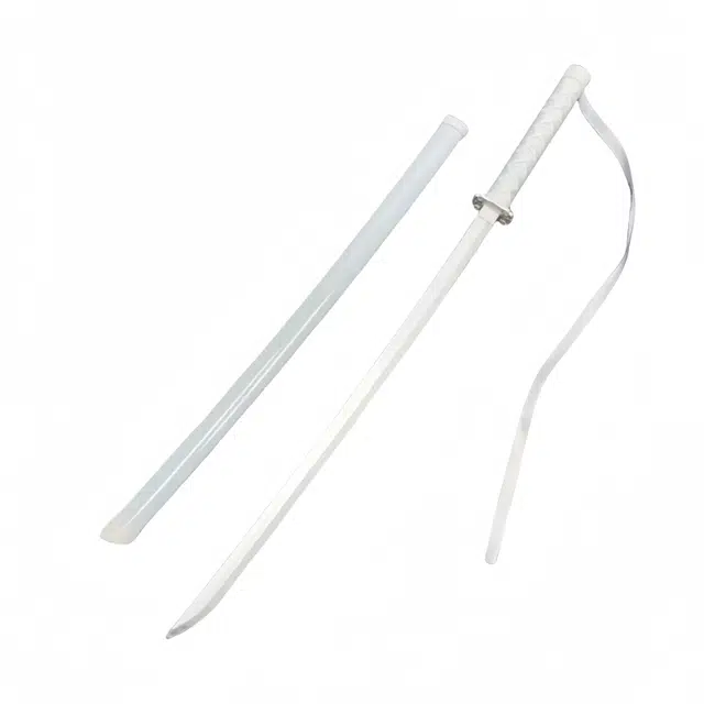 呼呼熊 袖白雪斩月死神木刀 带鞘武士刃刀柄剑鞘夜光带灯 成品模型