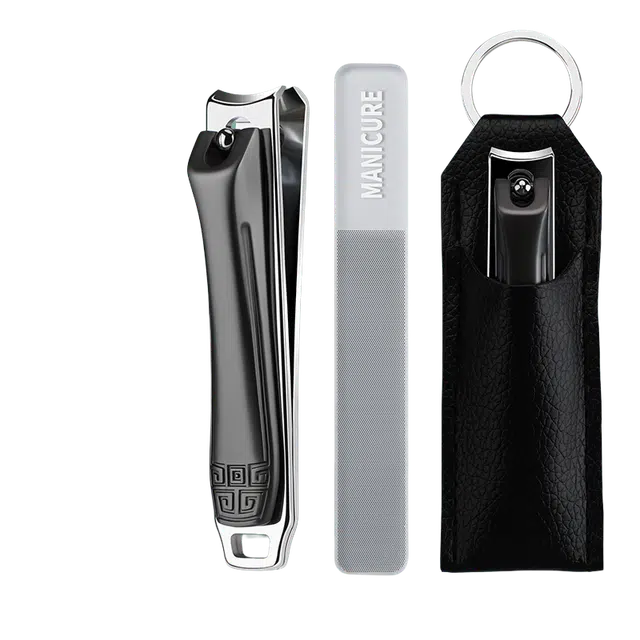 小天籁 防飞溅指甲剪指甲刀单个装 家用高档精致男女生专用大号指甲钳可挂钥 大号指甲剪刀