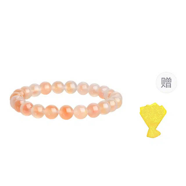 【甜芯福运满满】 金六福吉祥 糖果夹心 新中式国潮风可爱甜美小巧精致小众设计 日常通勤百搭#好运天然 玛瑙 手串 男女同款情侣款