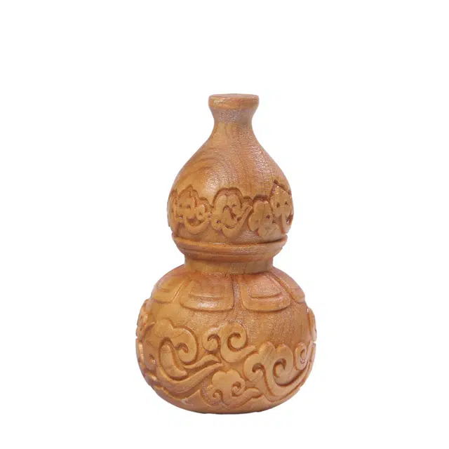 物㯖 国潮新中式轻奢高级感小众工艺品车载挂件湘工雕刻太行崖实木根雕工艺品 崖柏 把件 男女同款情侣款