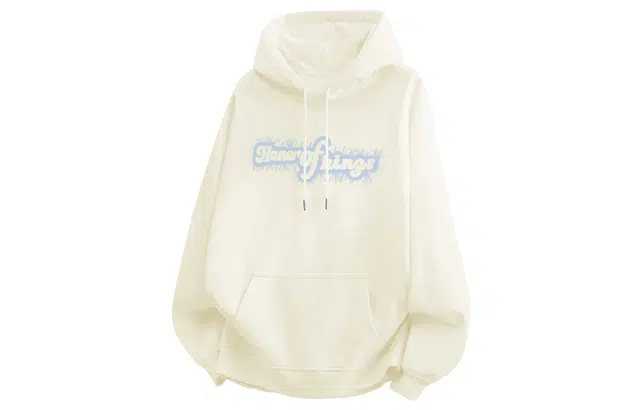 王者荣耀 美式复古镂空字母长袖落肩款宽松舒适透气少年感无性别百搭时尚连帽卫衣 标语款 男女同款