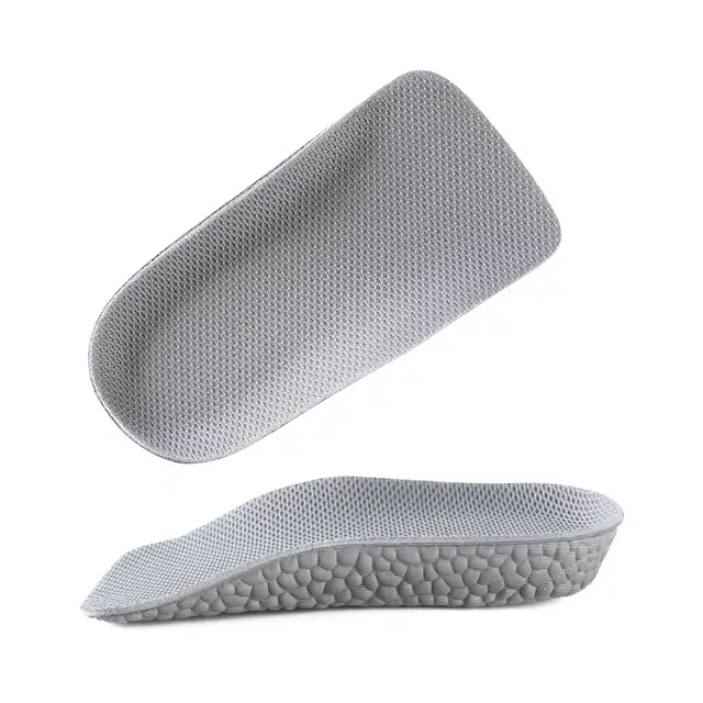 适配德训 足印部落 隐形内增高七分垫软底舒适防滑耐磨通勤支撑防痛久站不累吸汗防臭透气 网面 鞋垫 男女同款情侣款