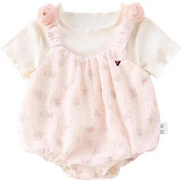 雅鹿连体衣/爬服 甜美洋气柔软可爱萌舒适亲肤 婴幼童