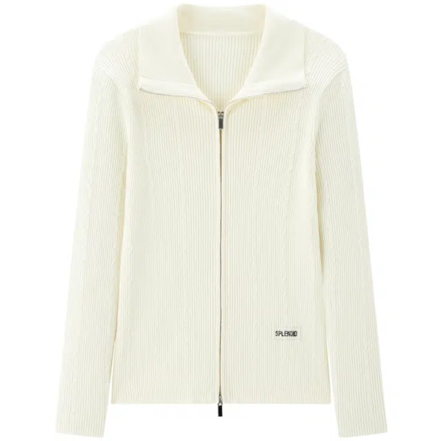 太平鸟 优雅修身通勤柔软舒适简约线开衫针织衫 女款