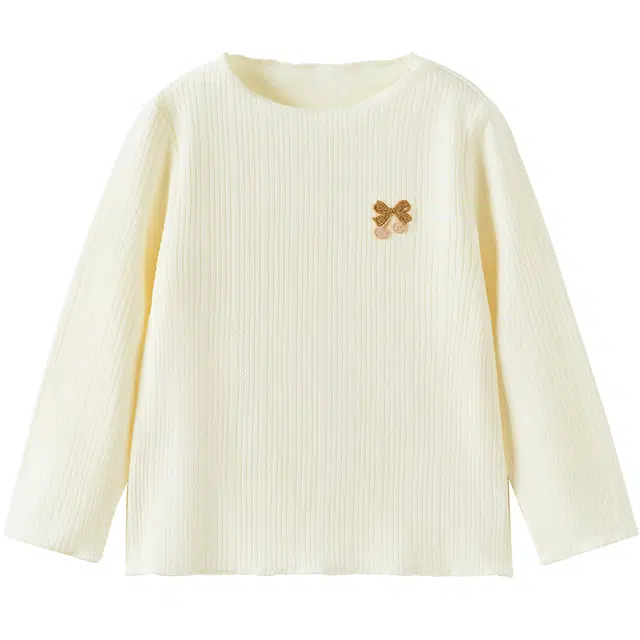 童泰打底衫春秋季女童衣服儿童可爱针织上衣休闲外出时尚童装
