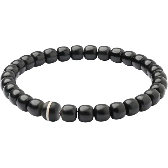 三檀小舍 【无极】国风国潮复古文玩盘玩完全碳化沉水级超精工饰品配饰 阴沉木 手串 男女同款情侣款