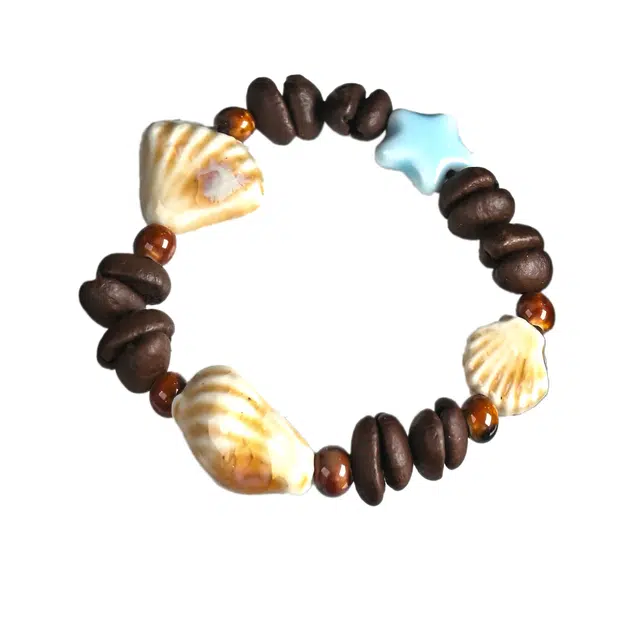 絮物 创意趣味咖啡豆【星晚】单圈款新中式轻奢高级感小众文玩前程似锦盘玩#好运 菩提子/菩提籽 手串 男女同款情侣款