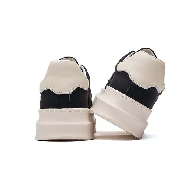 头层牛皮 潮流真皮贝壳头轻便百搭休闲运动 防水透气增高 低帮 板鞋 男款