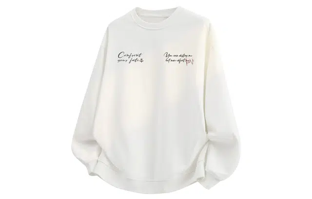 王者荣耀 艺术字体英雄台词美式高街落肩款宽松舒适透气帅帅青少年无性别百搭时尚潮流圆领卫衣 铠款 男女同款