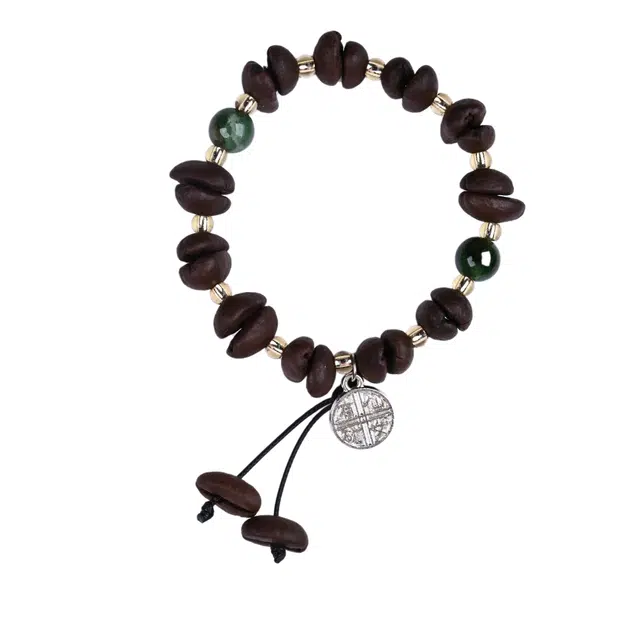 灵晔 【咖啡豆】有矿百搭文艺复古风潮流时尚文玩盘玩念珠转运招财诸事顺遂平安喜乐 菩提子/菩提籽 手串 男女同款情侣款