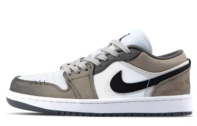 Jordan Air Jordan 1 Low "Iron Heart Silver Brown"