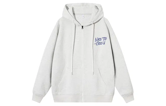 王者荣耀 彩色字体英文设计美式高街落肩款宽松舒适透气帅帅青少年无性别百搭时尚潮流开衫卫衣 标语款 男女同款