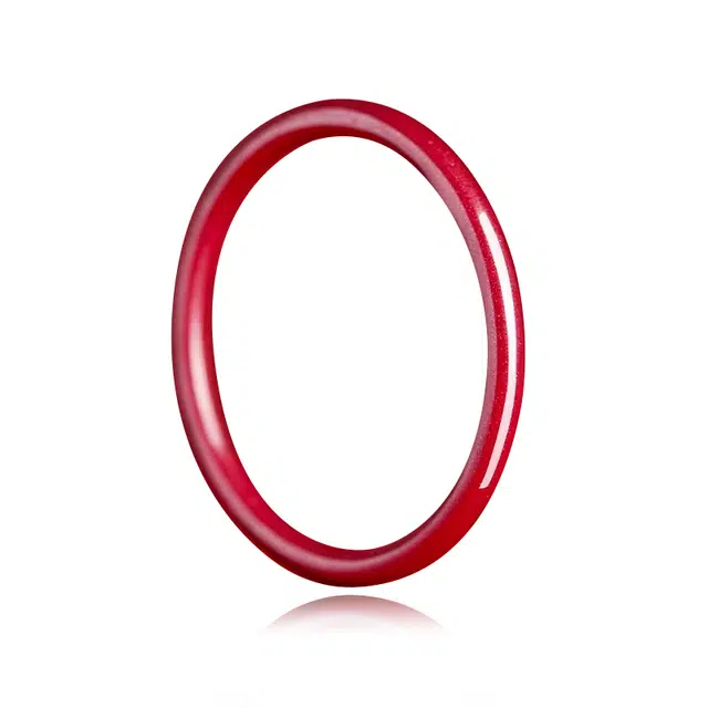 谧月珠宝 新中式复古国潮系列高级感复古国风招财红显白日常通勤百搭轻奢风好运再造辰砂 朱砂 手镯 男女同款情侣款