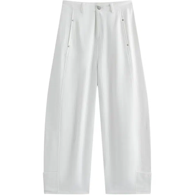 欧路得 廓形弯刀感百搭拖地裤宽松阔腿工装裤夏季休闲裤 男款