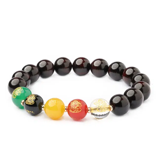 【官方质检】 三檀小舍 五路财神招财转运旺事业 高油高密正宗文玩佛珠 保留地核心产区野生林场 紫檀属 手串 男女同款情侣款