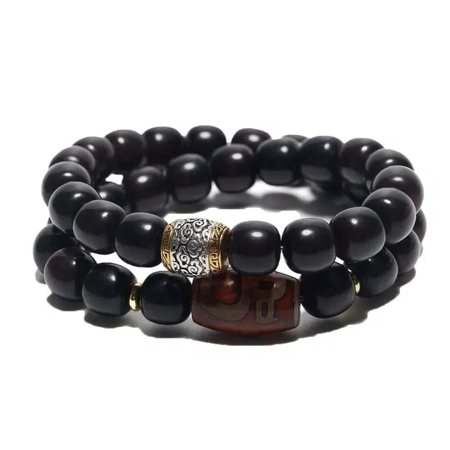 鶄鲤 新中式国潮财神款招财 菩提根 手串 男女同款情侣款