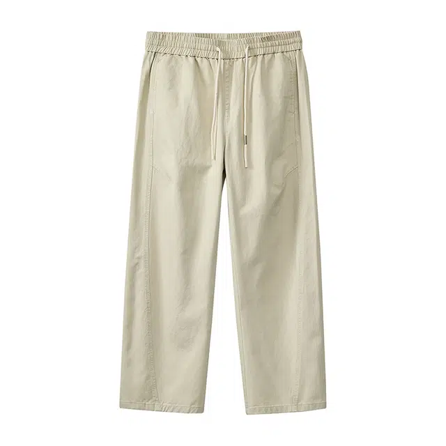 希越 纯棉春夏季款日系宽松直筒裤复古百搭潮流休闲裤 男款