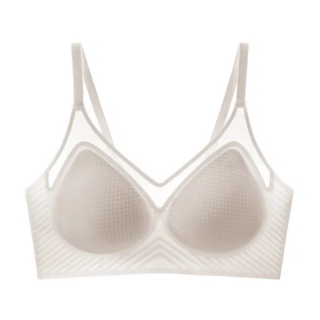 戴维诗 冰丝内衣女大胸显小聚拢收副乳防下垂无痕夏季薄款文胸 女款