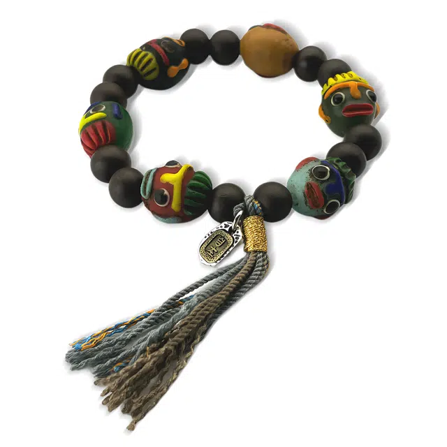 玉临门 国风腓尼基勇士搭配时尚设计 勇者无惧手饰 琉璃 手串 男女同款情侣款