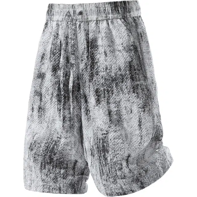 稻草人 舒适薄款宽松百搭五分系带休闲短裤 男女同款