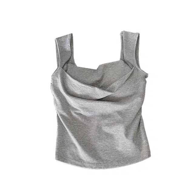 俞兆林 夏天薄款带胸垫时尚纯色宽松无袖背心女士舒适休闲睡衣家居服吊带 夏季 女款