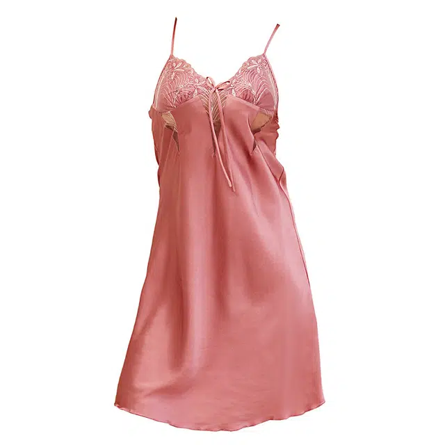 达芬奇密码 吊带性感睡裙花边蝴蝶结蕾丝纯欲家居服 女款