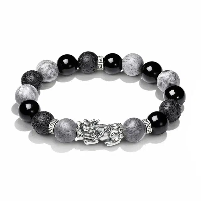 【龙虎山天师符】 周帝王 财富貔貅诸事喜乐国风小众新中式复古新中式百搭福禄吉祥时尚百搭好运 黑檀 手串 男女同款情侣款