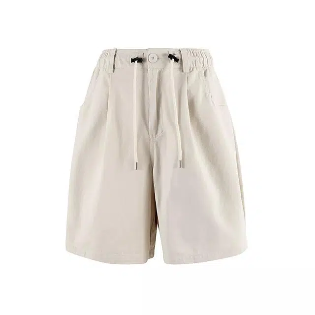 张三的歌 纯色抽绳夏季五分裤休闲短裤 男女同款