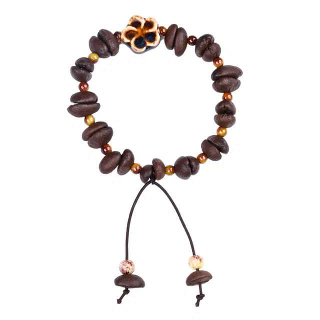 灵晔 【咖啡豆】国潮新中式复古文艺小众设计文玩盘玩【炭烧樱花】万事顺遂平安#好运 菩提子/菩提籽 手串 男女同款情侣款
