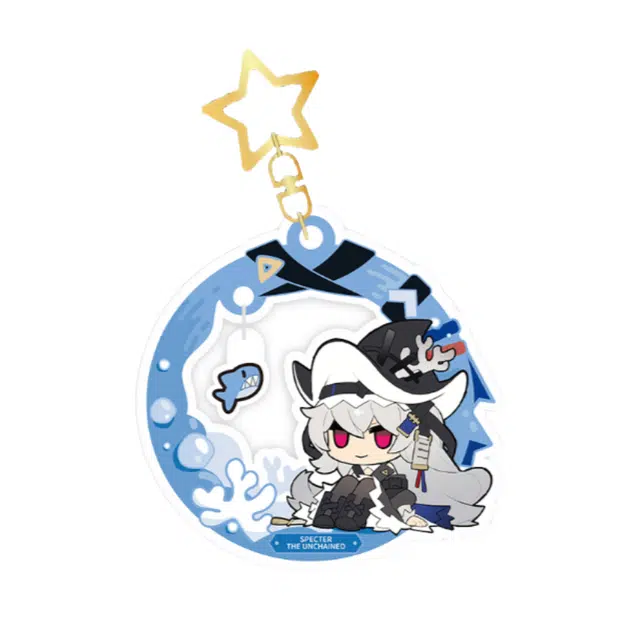 明日方舟 艾丽妮 流明 归溟幽灵鲨款海角一觎精美  谷圈挂件