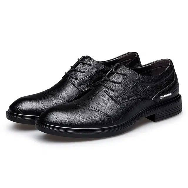 金迈王 头层牛皮 舒适百搭 简约日常 正装皮鞋 男款