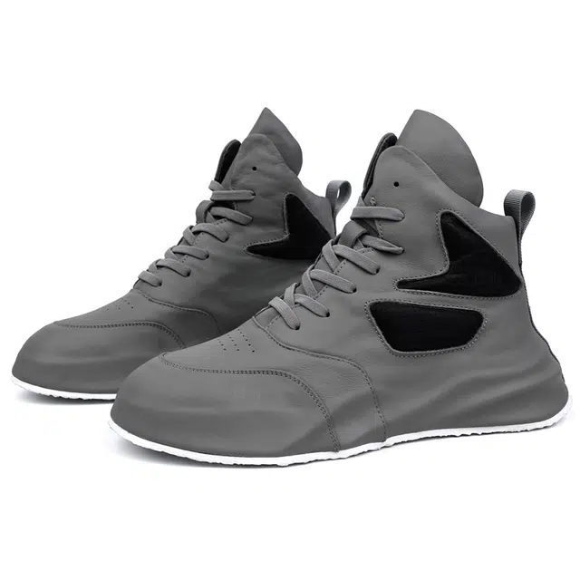 圣大骑士 时尚潮流百搭 防滑耐磨增高 高帮 生活休闲鞋 男款