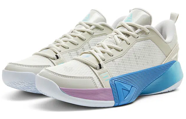 匹克 态极攻城 自适应科技 稳定支撑 实战 减震回弹耐磨防滑 低帮 篮球鞋 男款 雾灰