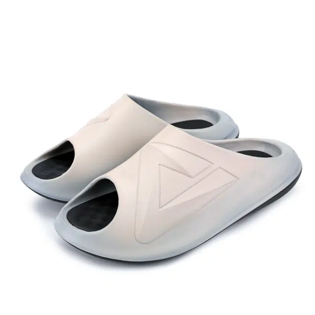 匹克 态极 小胖拖 潮流休闲出街百搭 防滑防磨减震一字拖鞋 男女同款 拿铁色