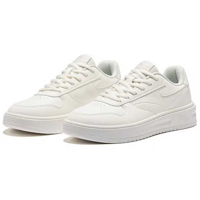 鸿星尔克 天权 舒适百搭 防滑耐磨轻便 低帮 板鞋 男款 微晶白