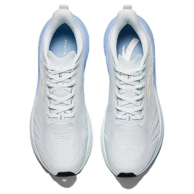 超级安踏 舒适潮流防滑耐磨 低帮 休闲跑步鞋 男款 白银